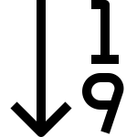 Sort High To Low SVG Icon